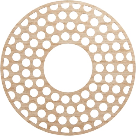 Fink Wood Fretwork Pierced Ceiling Medallion, Alder, 34OD X 12 3/8ID X 3/8T